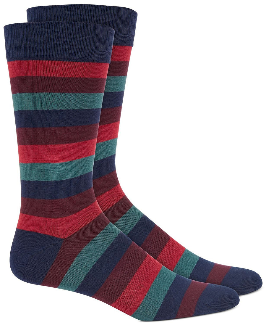 BAR III Striped Socks Wine