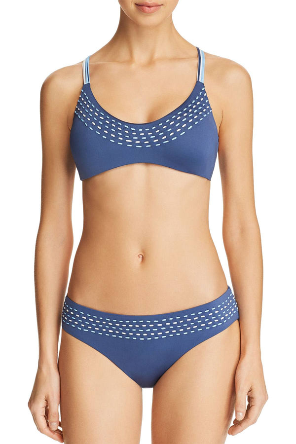 BECCA by Rebecca Virtue Quest Bralette Bikini Top in Dusk Blue