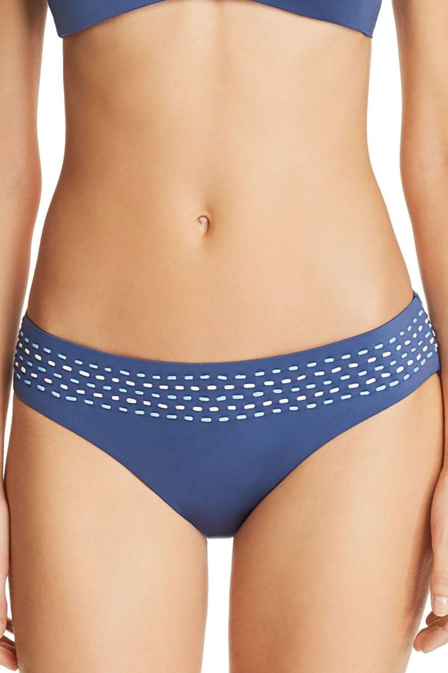 BECCA by Rebecca Virtue Quest Hipster Bikini Bottom in Dusk Blue