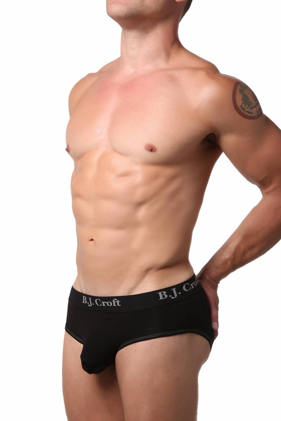 BJ Croft Black Classic Accent Brief