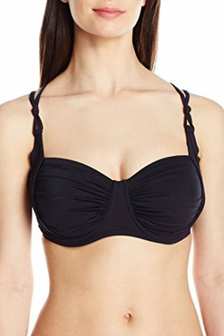 BLEU Rod Beattie Black Knotty Slingback Moulded Bikini Top