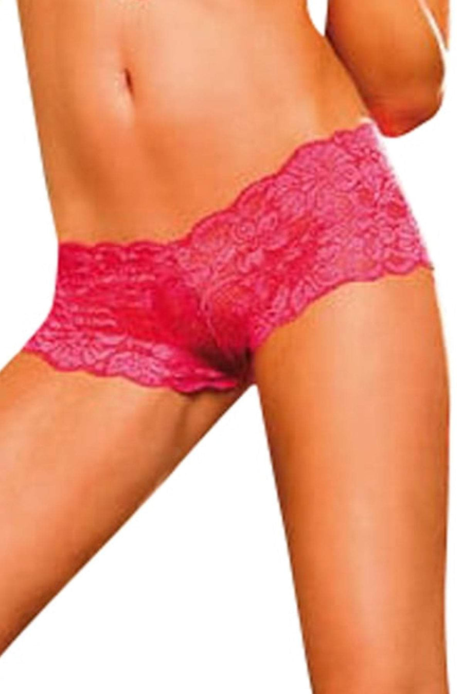 Baci Pink Lace Boyshort