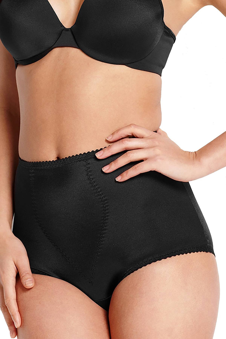 Bali Black Light-Control Tummy-Panel Shaping Brief