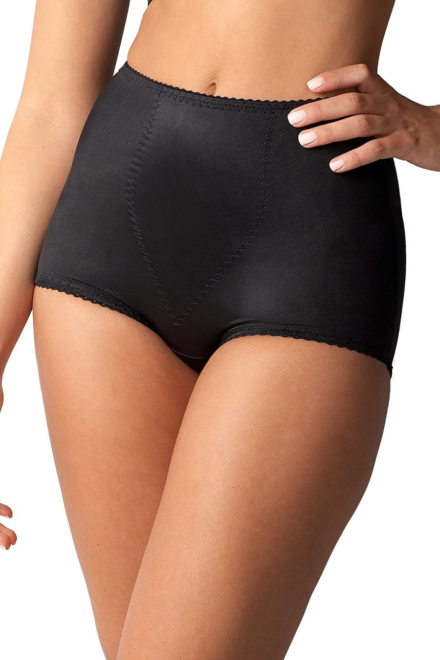 Bali Black Light-Control Tummy-Panel Shaping Brief