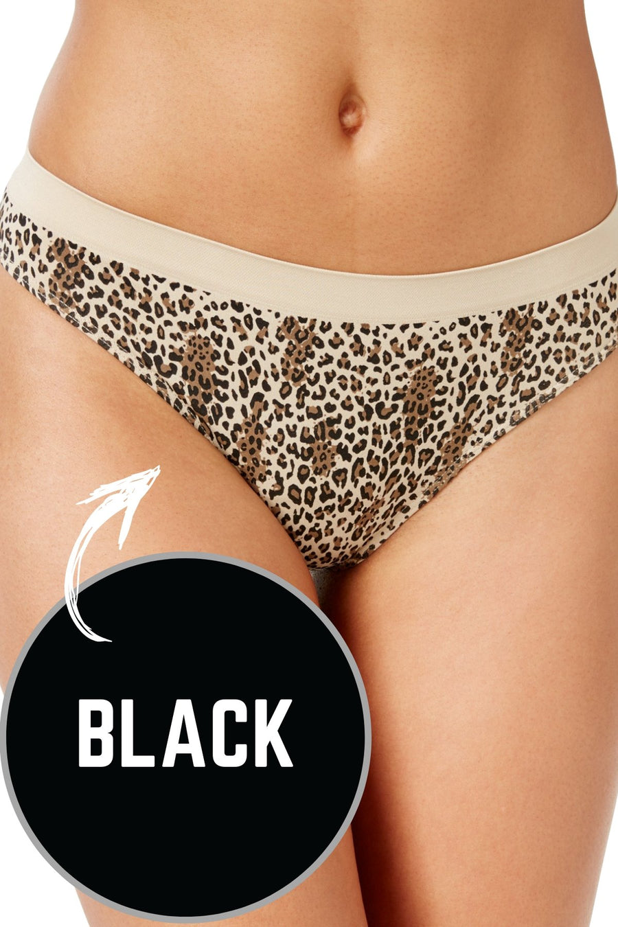 Bali Black One-Smooth-U Smoothing Thong