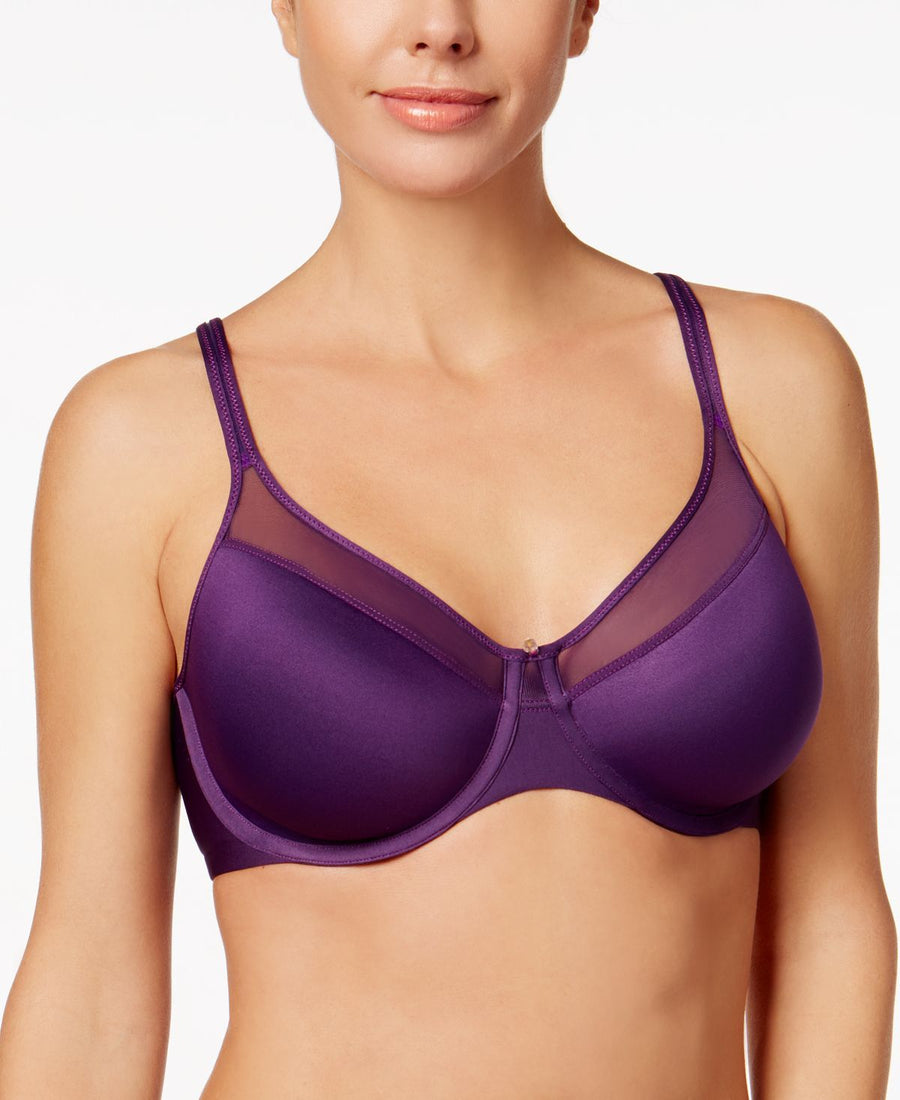 Bali One Smooth U Ultra Light Illusion Shaping Underwire Bra 3439 Purple Vista