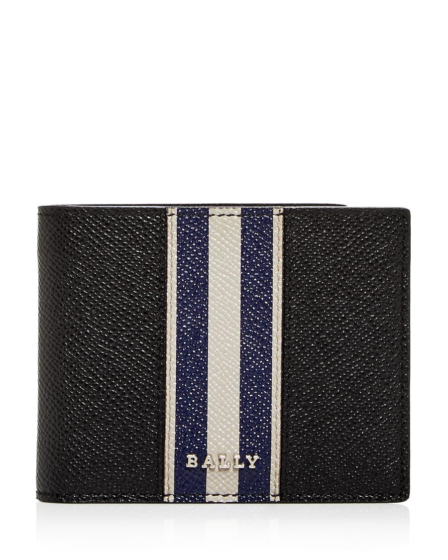 Bally Bevye Leather Bi-fold Wallet Black
