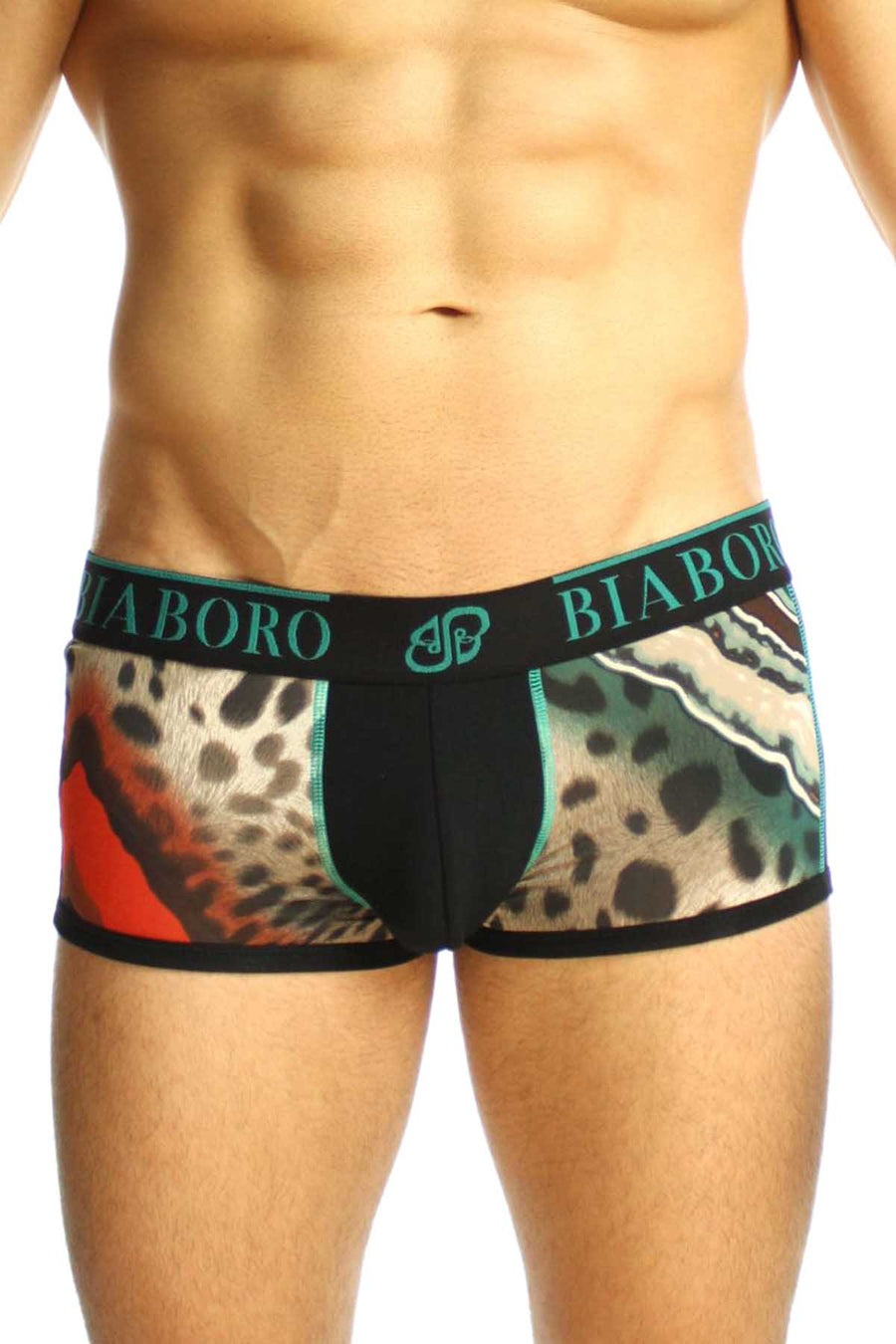 Bamboo Black & Multi Animal Print Trunk