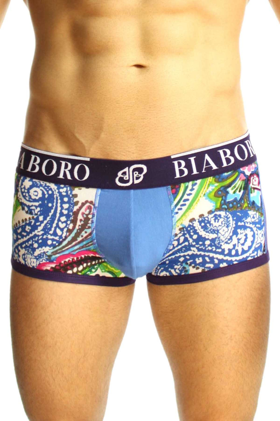 Bamboo Blue & Paisley Print Trunk