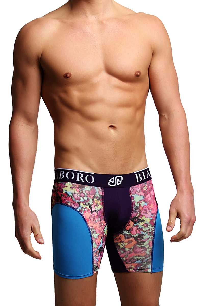 Bamboo Light Blue & Black Beleza Boxer