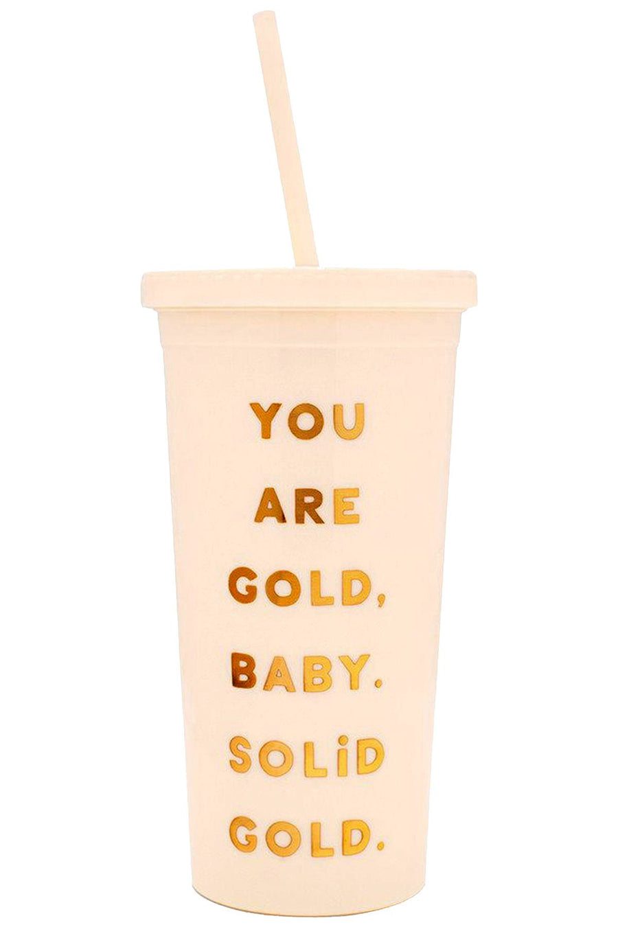 Ban.do Cream/Gold 'You Are Gold' 20oz Tumbler
