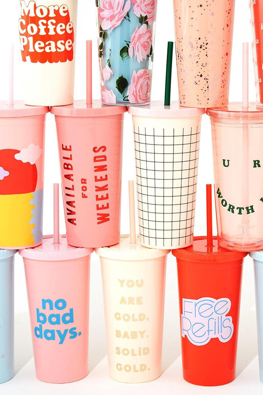 Ban.do Cream/Gold 'You Are Gold' 20oz Tumbler