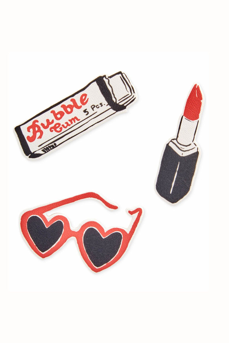 Ban.do Fun Girls 3pc Leatherette Plushie Stickers