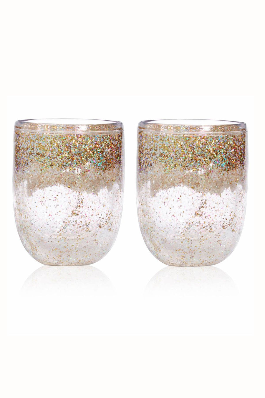Ban.do Gold Glitter-Bomb Cocktail Tumbler 2-Pack