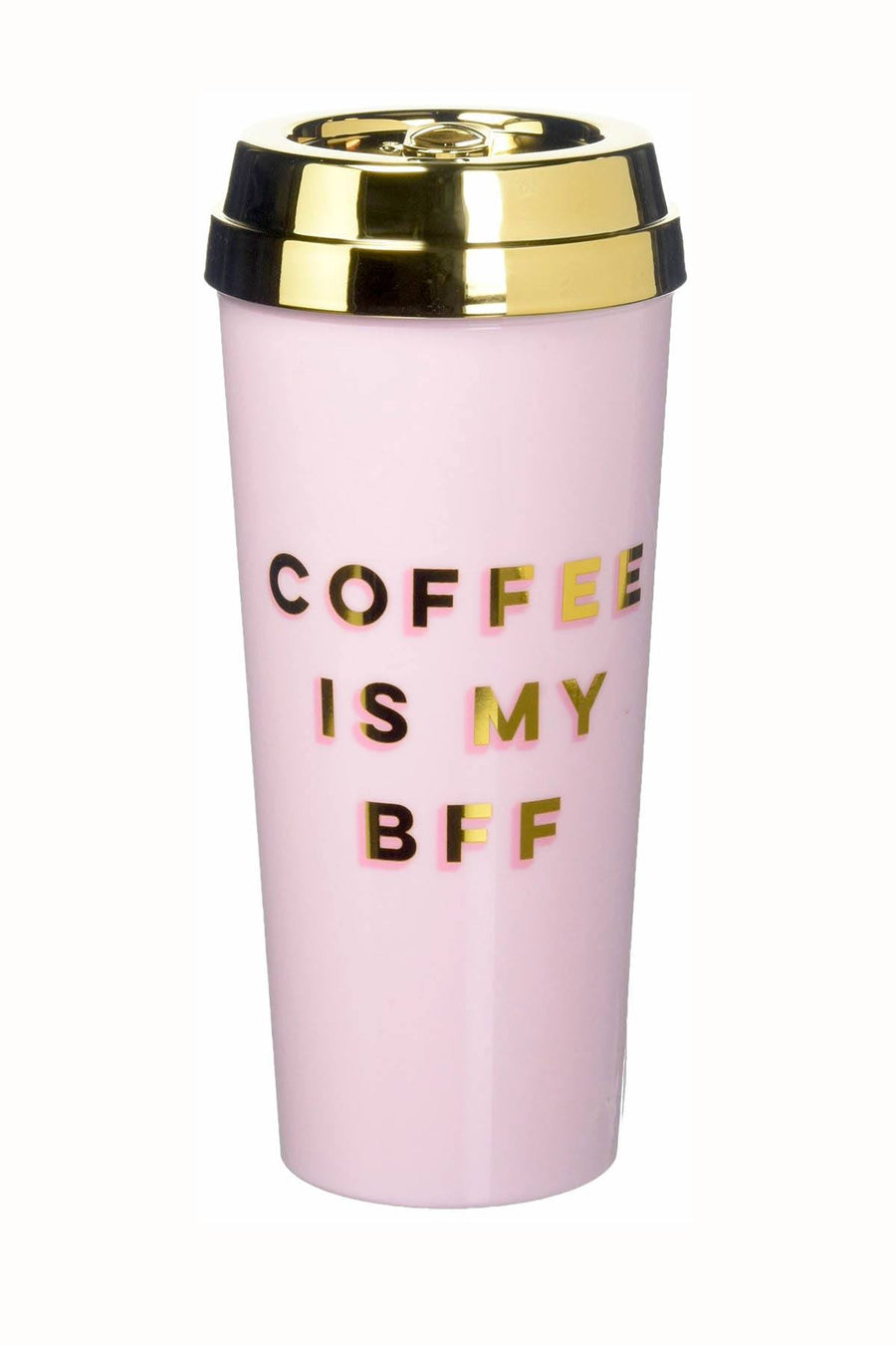 Ban.do Pink/Gold BFF Hot Stuff Deluxe Thermal Mug