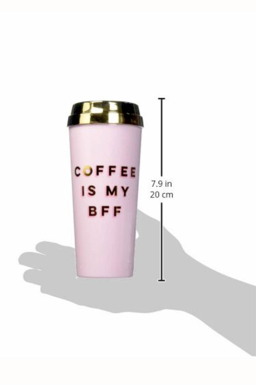 Ban.do Pink/Gold BFF Hot Stuff Deluxe Thermal Mug