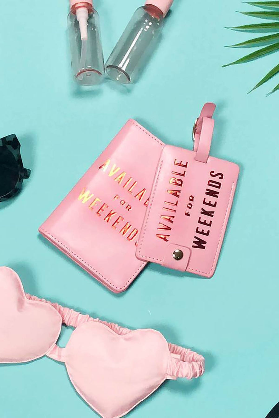 Ban.do Pink 'Weekends' Luggage Tag