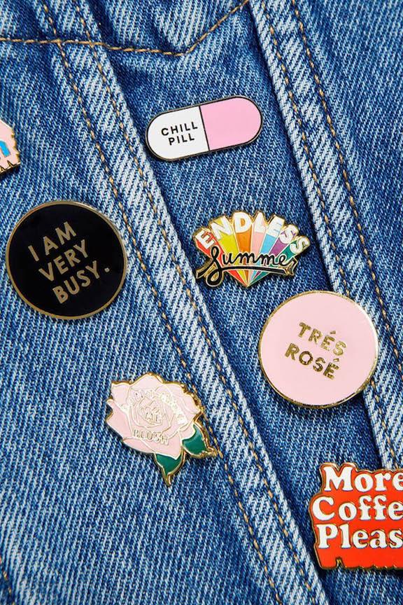 Ban.do Rose Enamel Pin