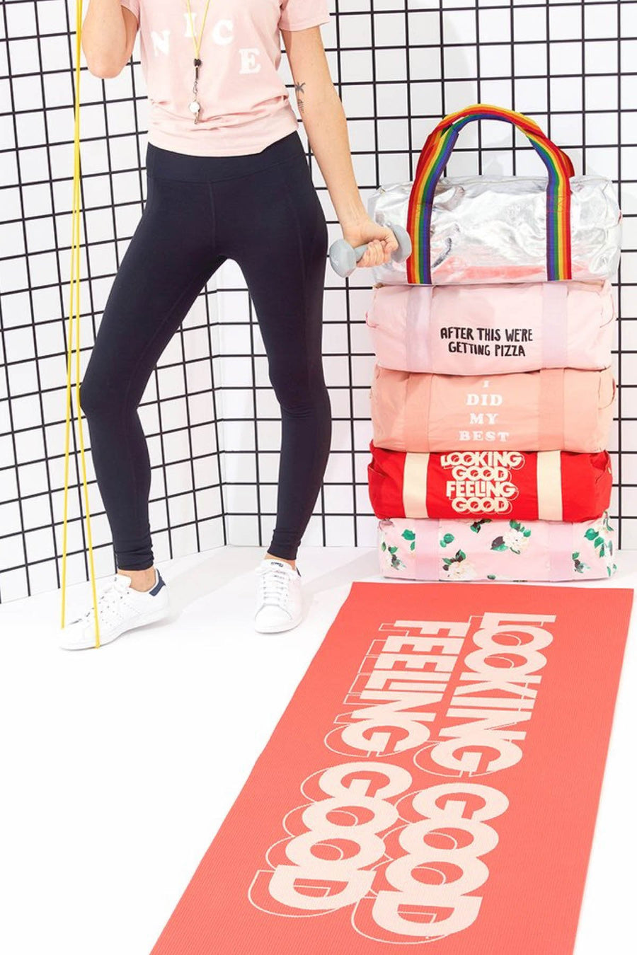 Ban.do Silver Boogie Daze Gym Bag