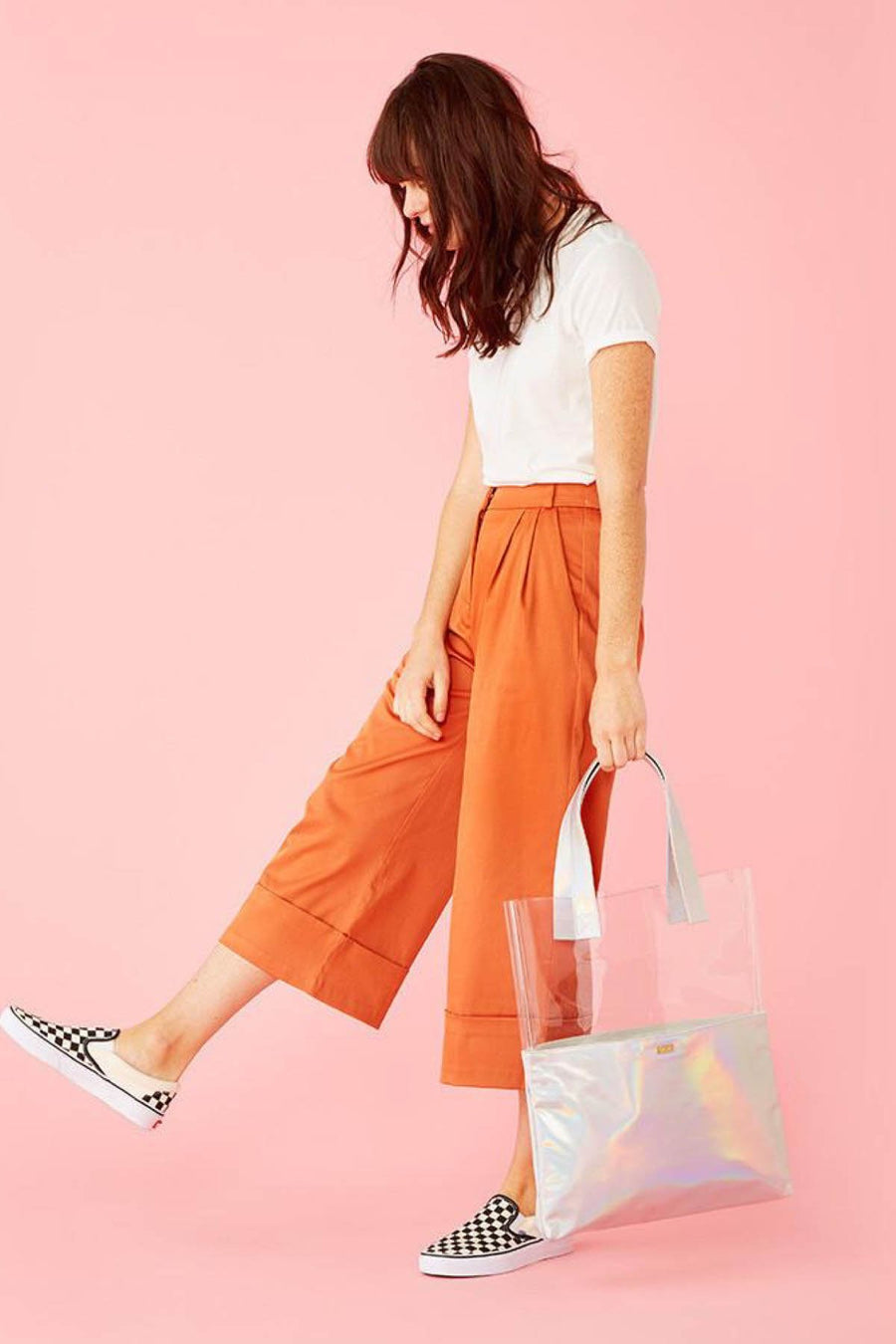 Ban.do Silver Holographic Peekaboo Tote