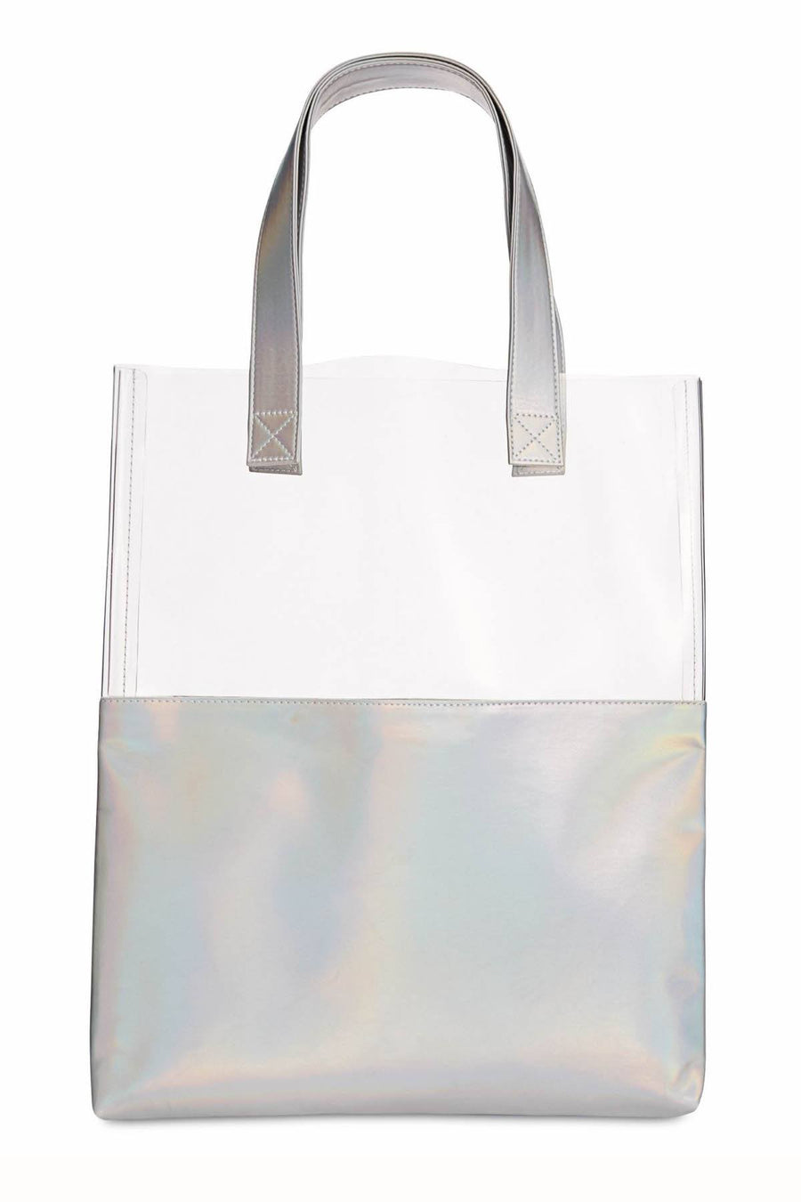 Ban.do Silver Holographic Peekaboo Tote