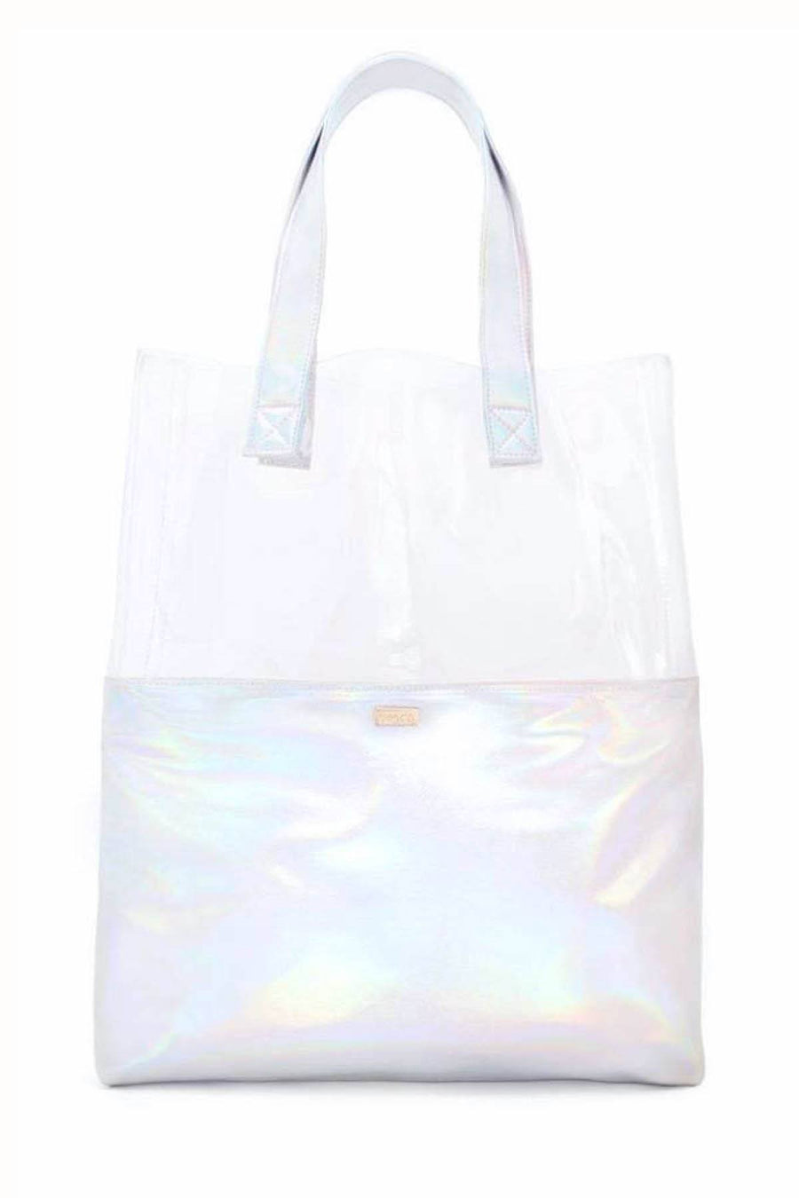 Ban.do Silver Holographic Peekaboo Tote