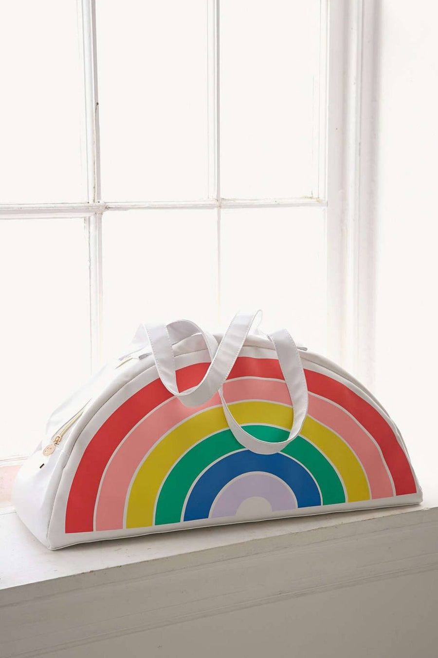 Ban.do White/Rainbow Super Chill Large Cooler Bag