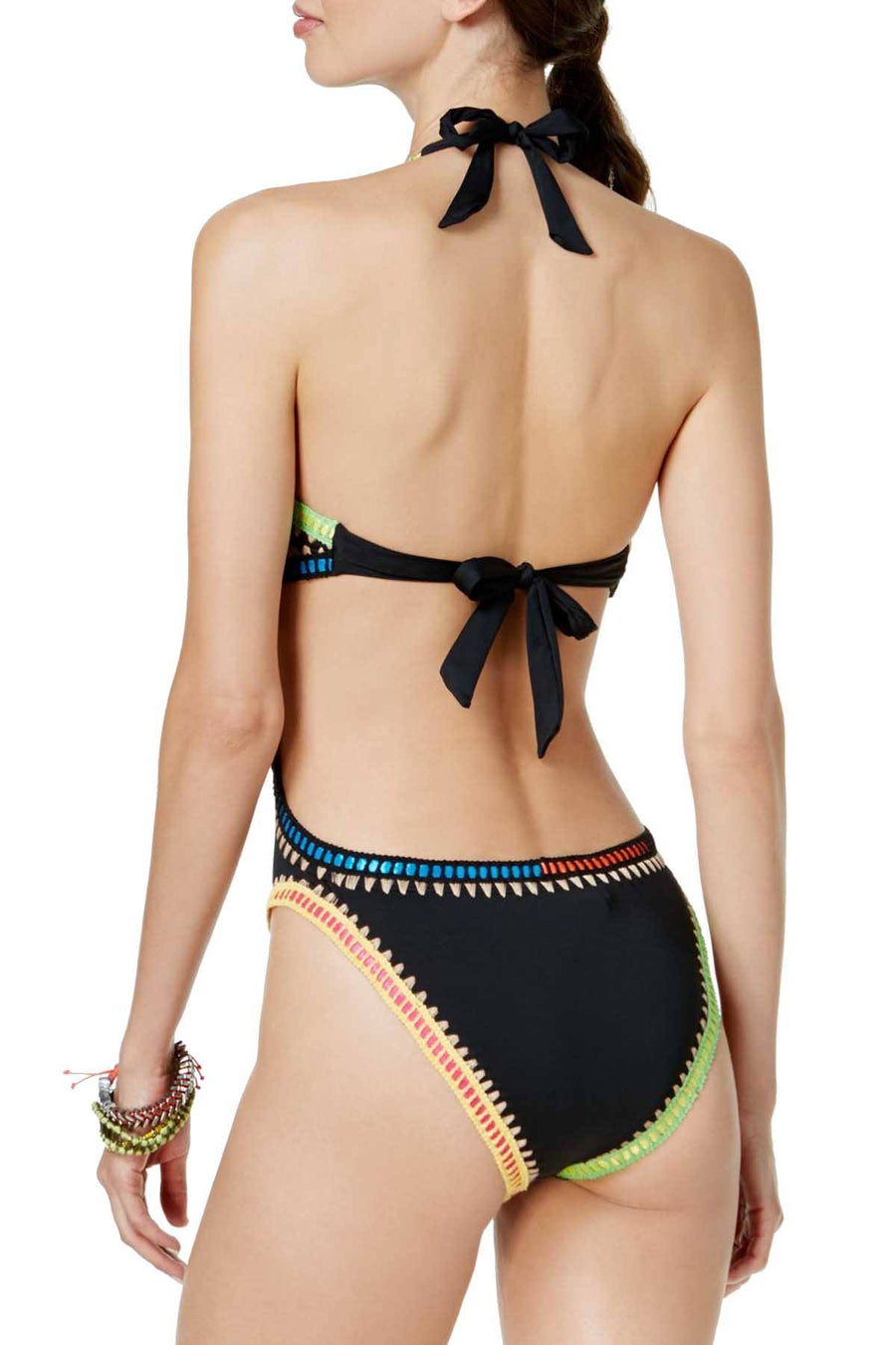Bar III Black 'Be Weave It' Monokini Swimsuit