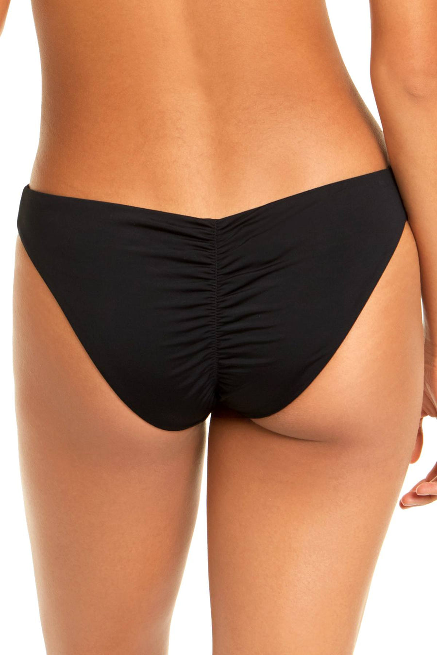 Bar III Black Cheeky Hipster Swim Bottom