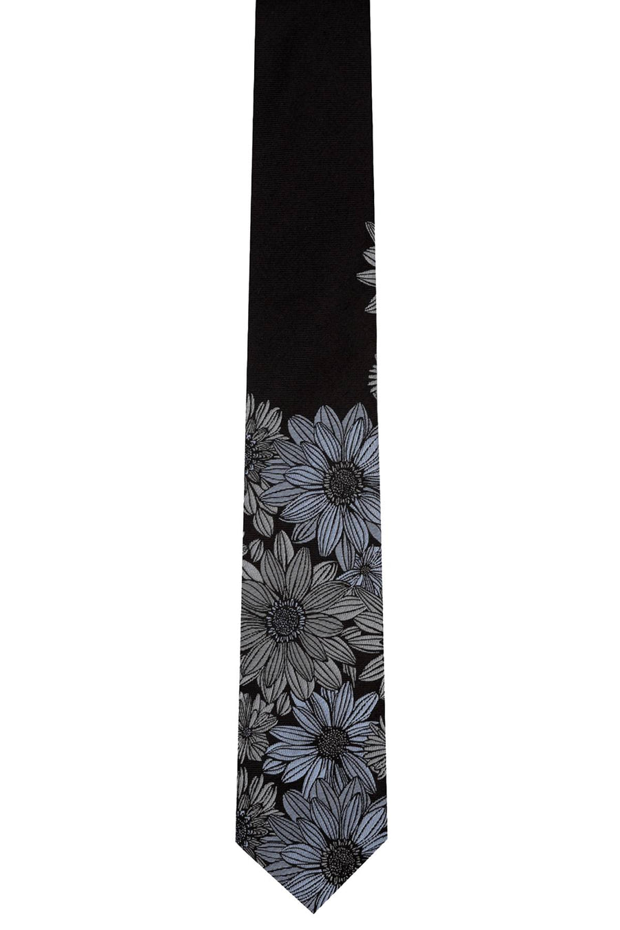 Bar III Onyx Amer Floral Skinny Tie