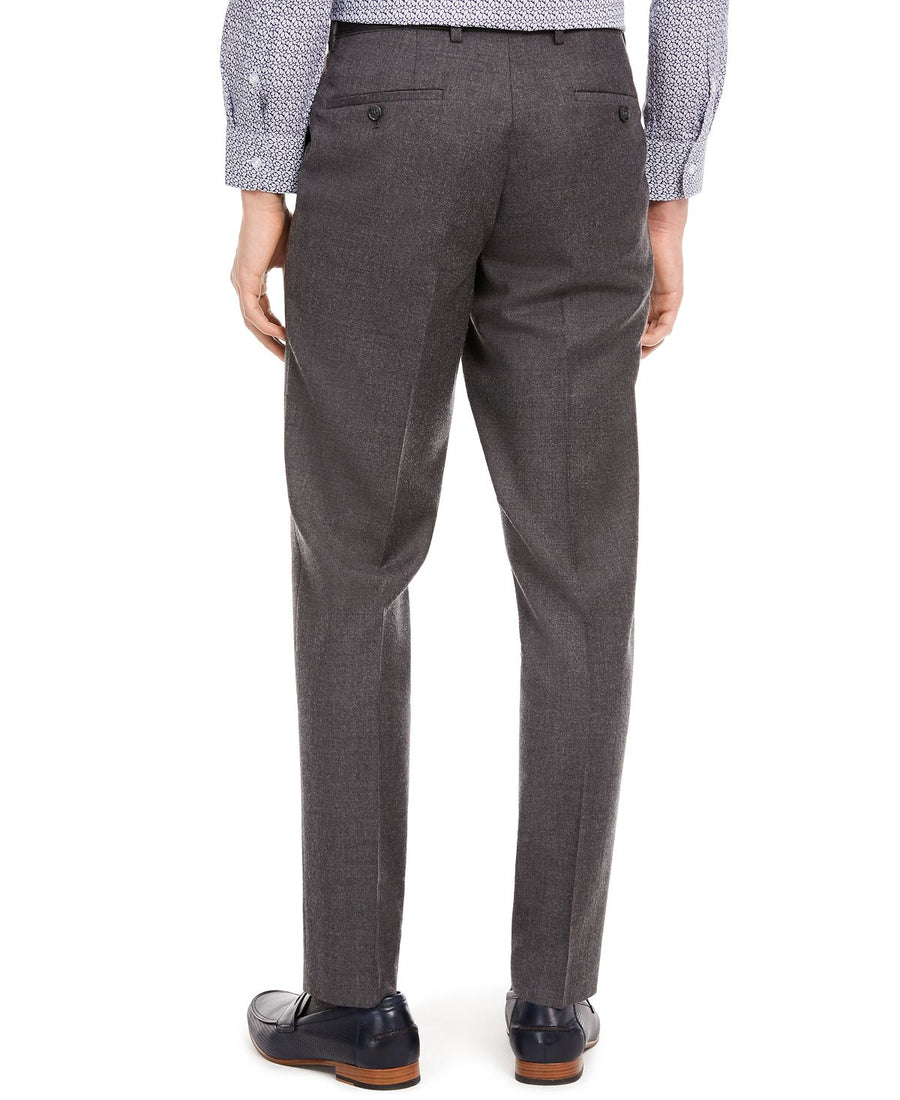 Bar Iii Slim-fit Gray Flannel Suit Separate Pants Grey
