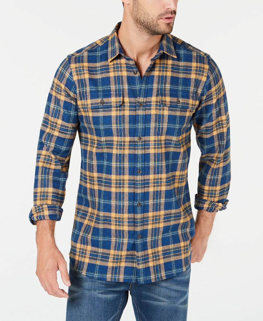 Barbour International Steve Mcqueen Chuck Plaid Shirt Light Blue