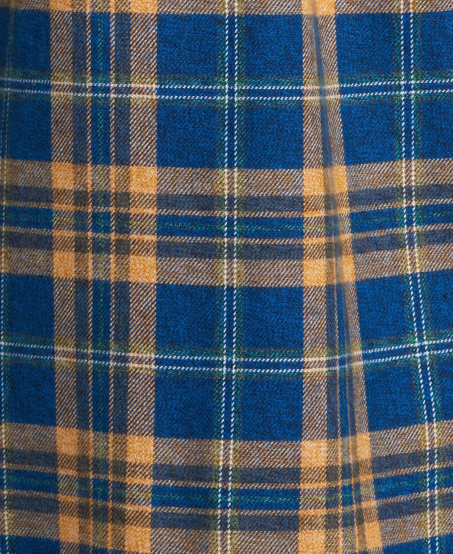 Barbour International Steve Mcqueen Chuck Plaid Shirt Light Blue