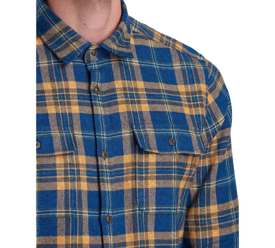 Barbour International Steve Mcqueen Chuck Plaid Shirt Light Blue