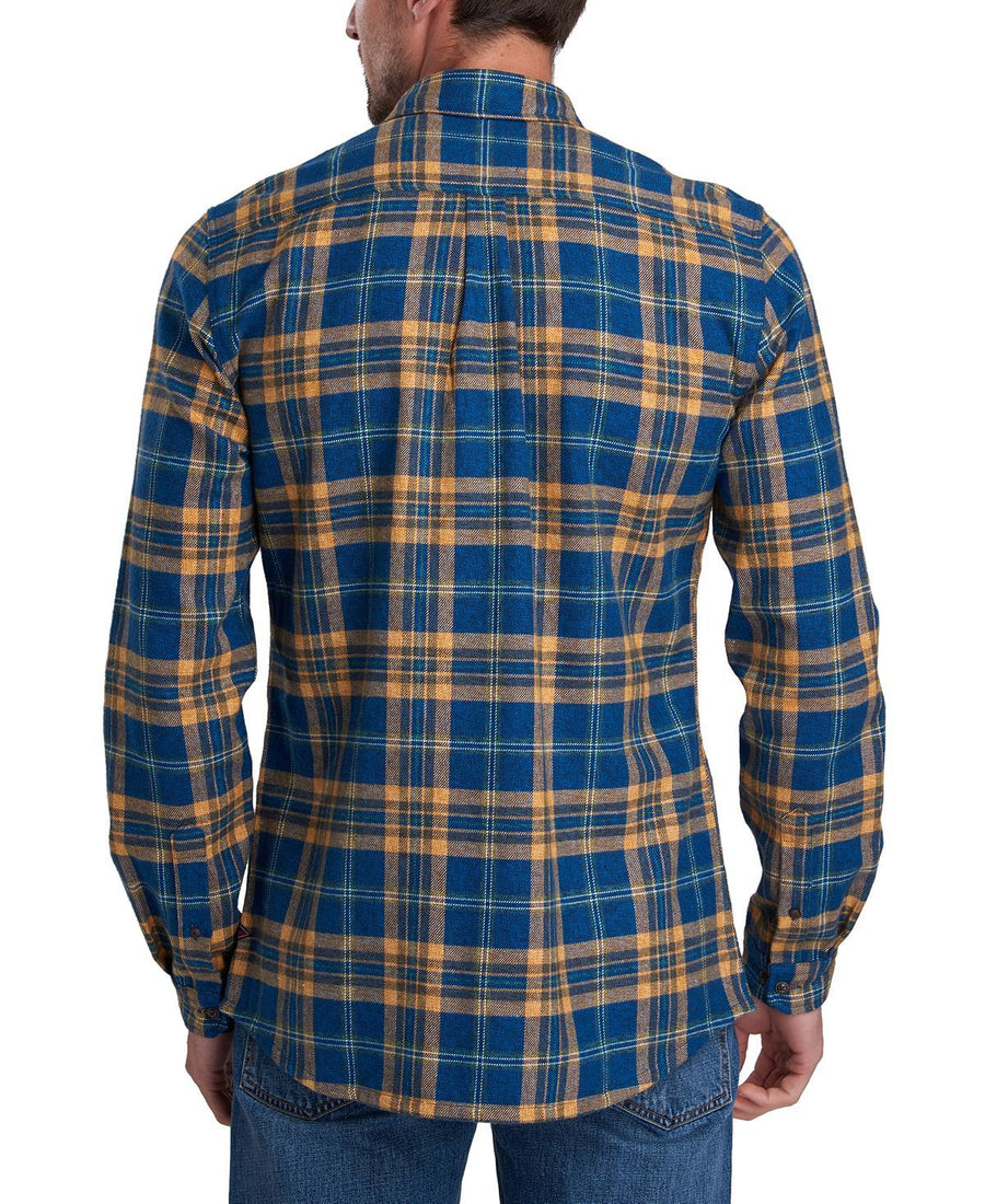 Barbour International Steve Mcqueen Chuck Plaid Shirt Light Blue