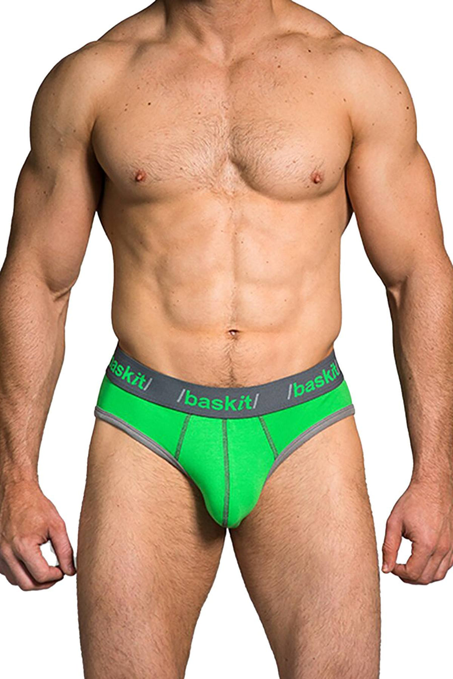 Baskit Green/Grey Contrast Jockbrief