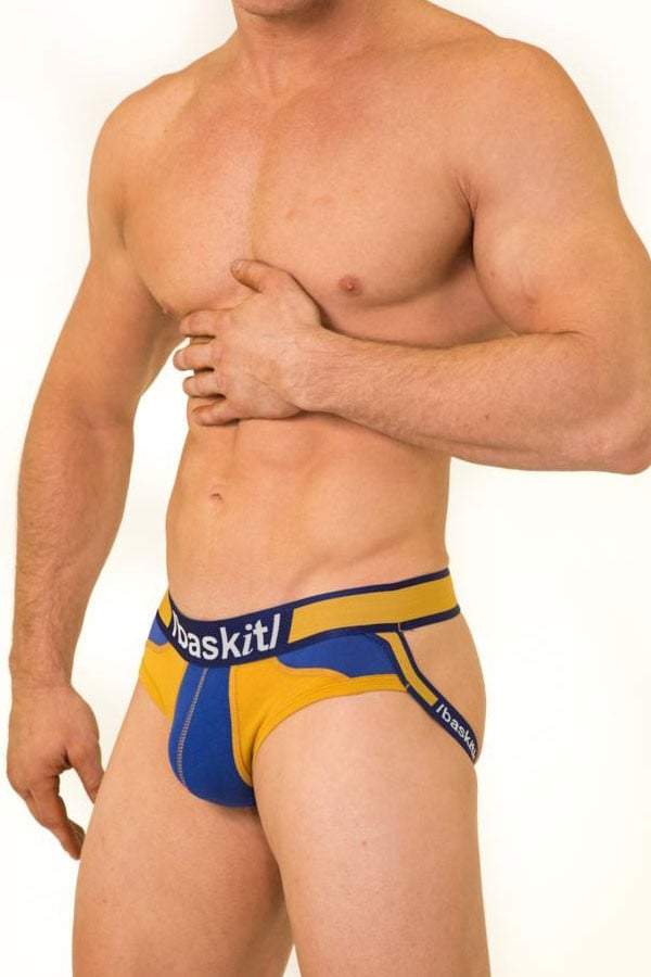 Baskit Navy/Mustard America Jock-Brief