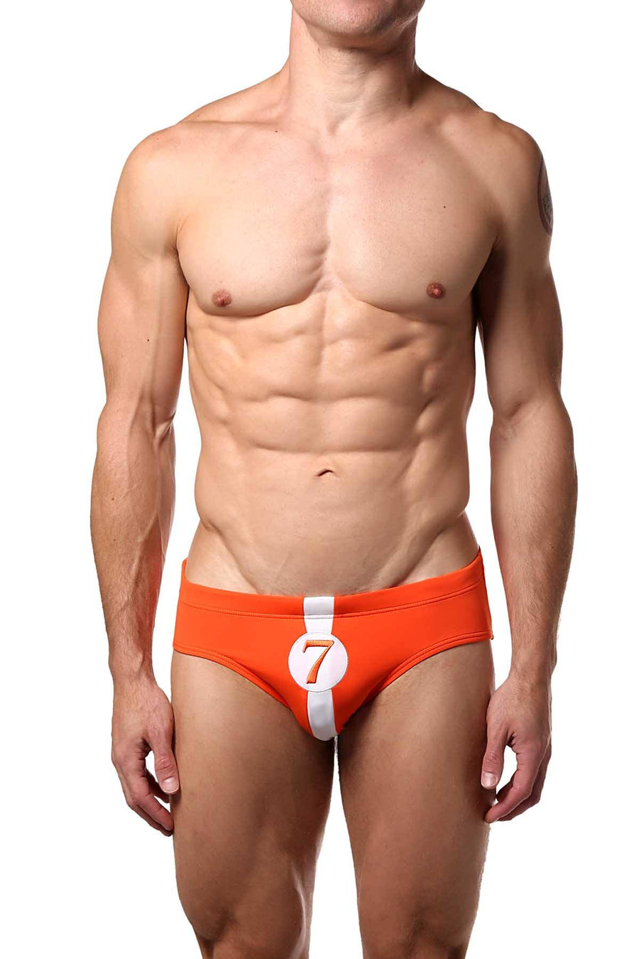 Baskit Vermillion-Orange Lucky 7 Swim Bikini