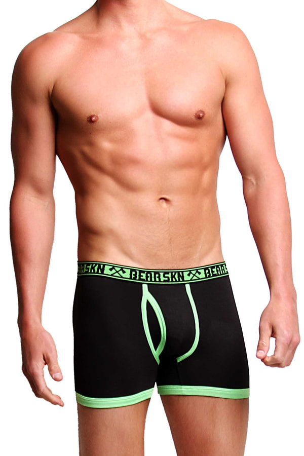 Bear Skn Green Neon Bright Boxer Brief