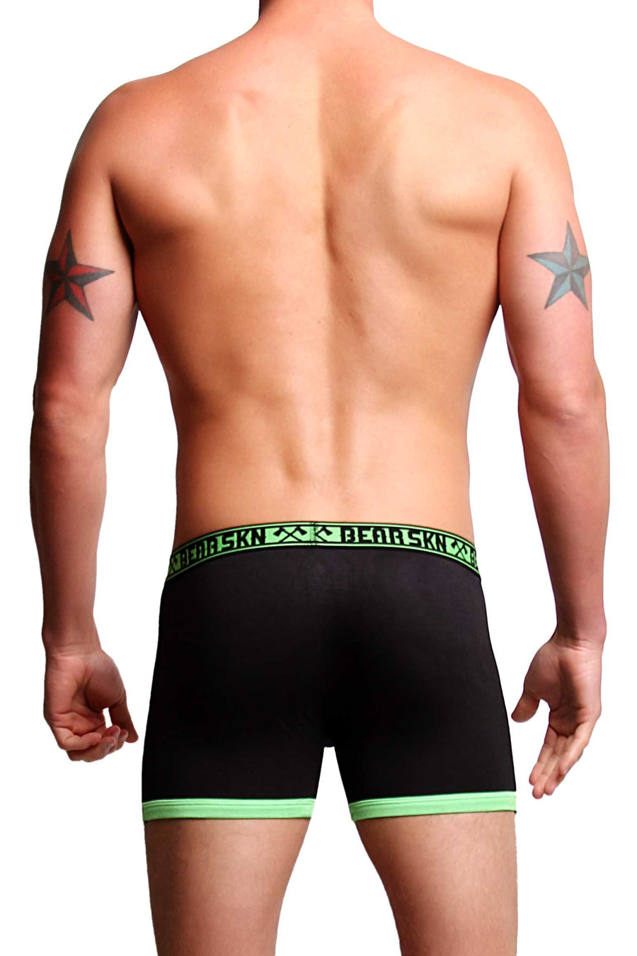 Bear Skn Green Neon Bright Boxer Brief