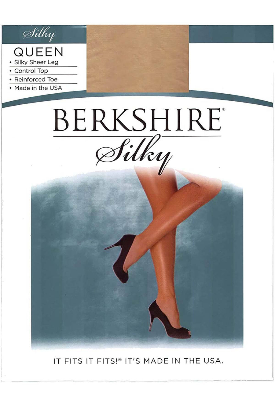 Berkshire PLUS PETITE Silky Sheer Leg Control Top Pantyhose in Nude