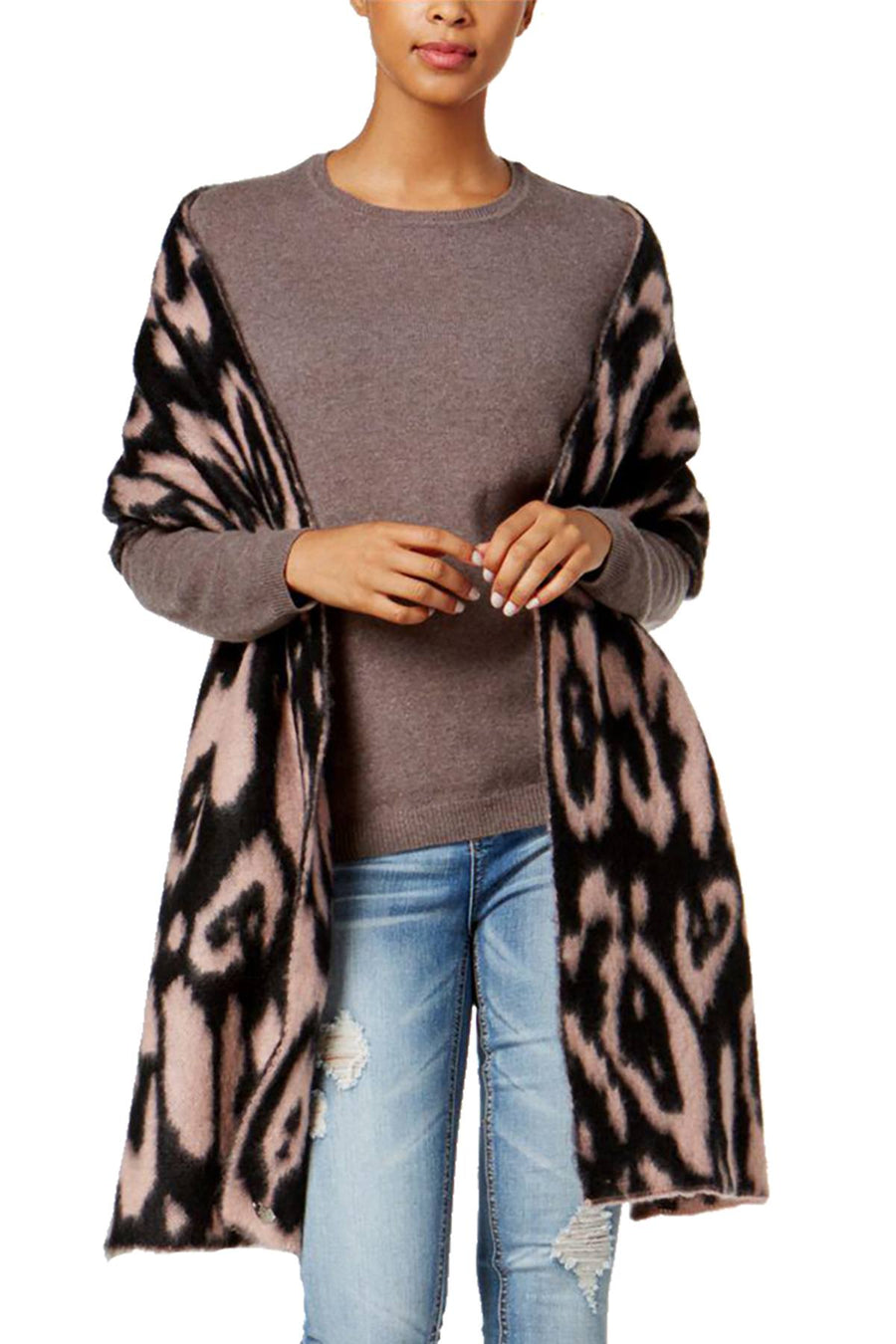 Betsey Johnson Blush Cozy-Critter Muffler Scarf / Wrap