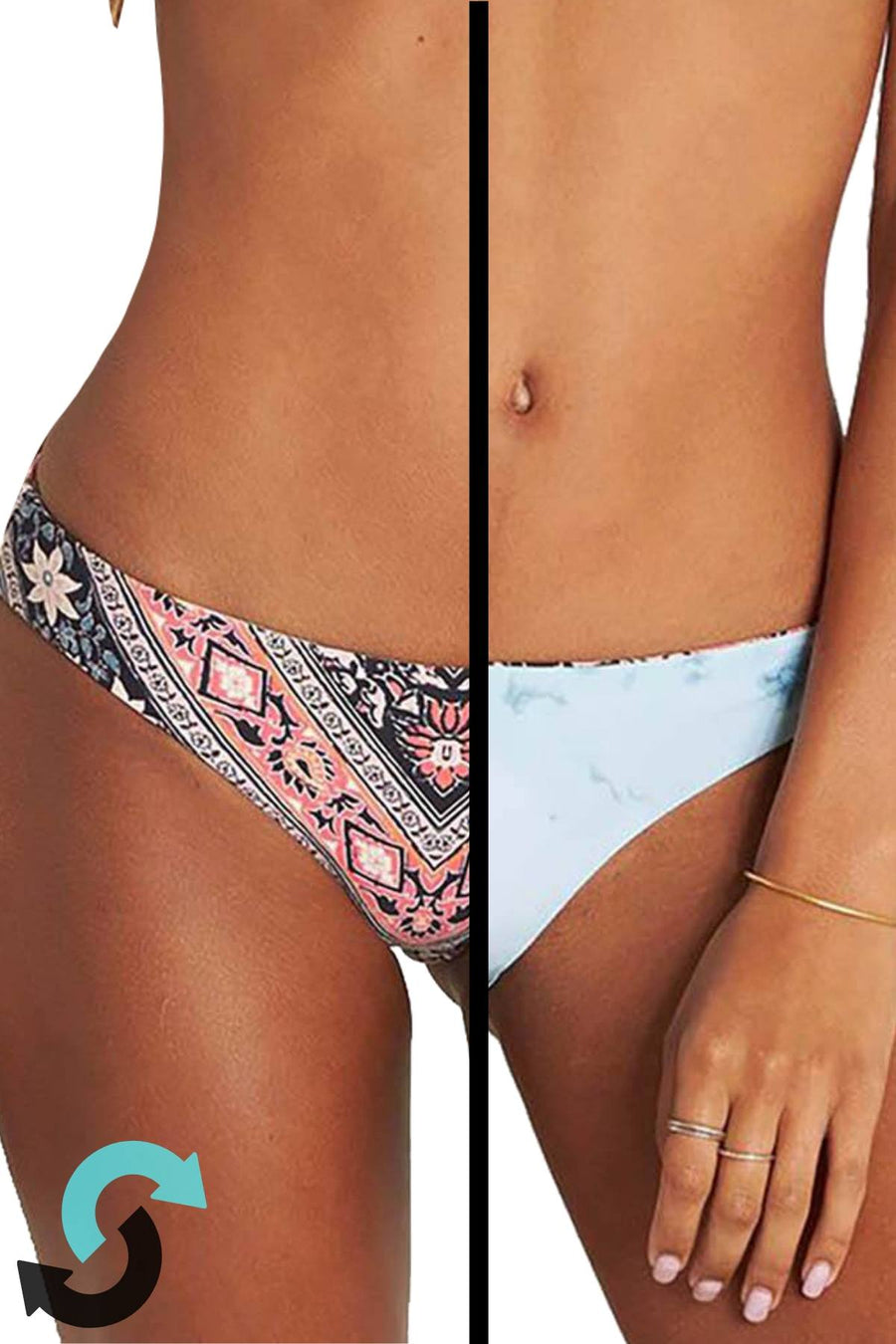 Billabong Blissed Out Reversible Lowrider Bikini Bottom