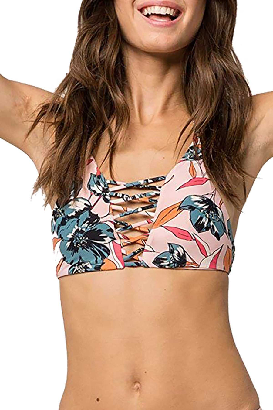 Billabong Blush Coastal Luv High Neck Strappy Bikini Top