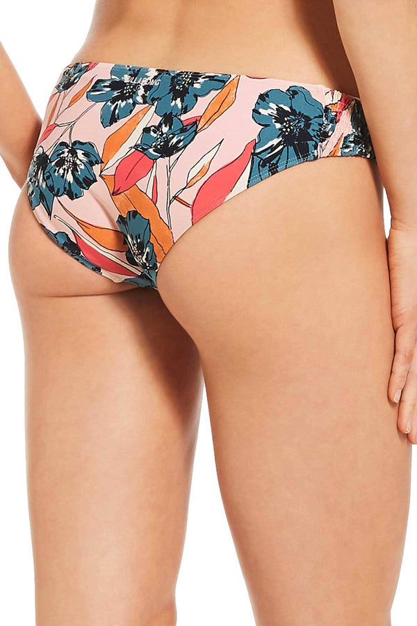 Billabong Coastal Luv Lowrider Bikini Bottom in Blush