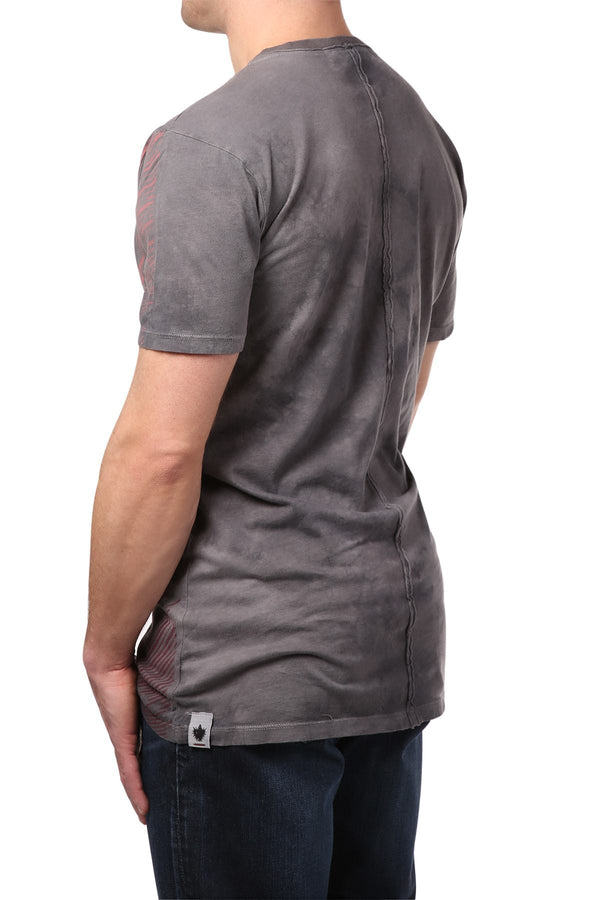 Black Hearts Brigade Grey Wavelength V-Neck Tee