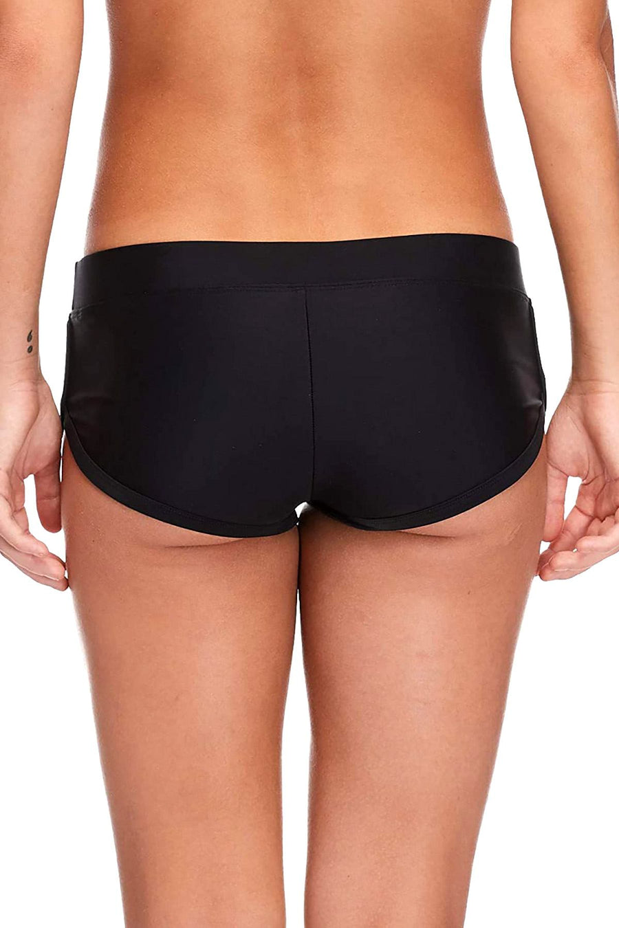 Body Glove Black Smoothies Sidekick Cheeky Boyshort Swim Bottom