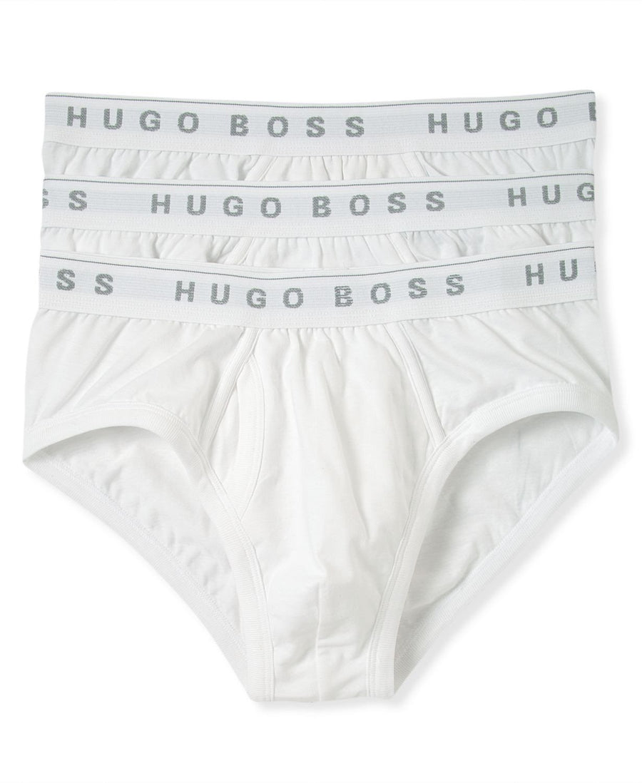 Boss Three-pack Traditional Briefs White