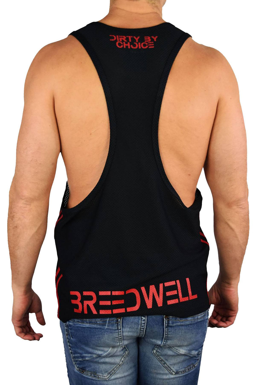 Breedwell Black/Red Circuit Tank Top