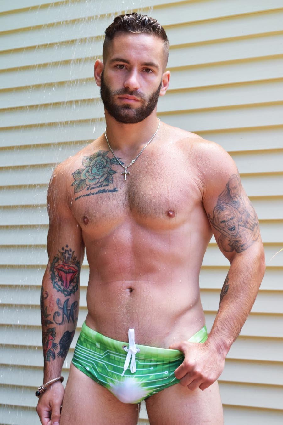 Breedwell Green Digital Love Swim Brief